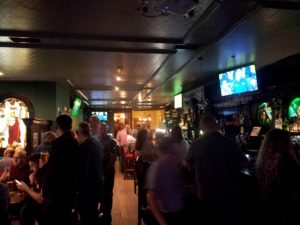 crowded tourist bar in Madrid