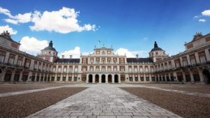 Aranjuez Spain central plaza on a day trips from Madrid
