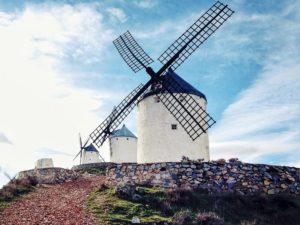 Consuegra windmills on a day trip from Madrid Spain
