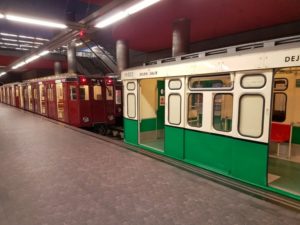Madrid Metro old museum trains