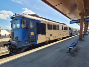 Sibiu Train Station cheap backpacking transportation in Romania