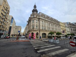 Calea Victoriei in Bucharest City Center closed for pedestrians