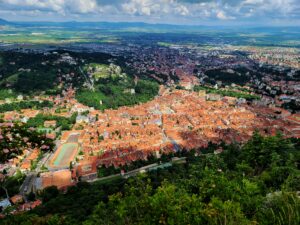 The best view in Brasov, from the top of Tampa Mountain