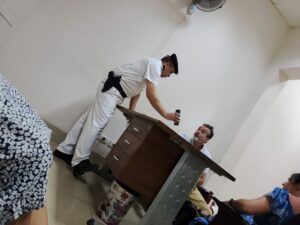 police officers holding tourists in separate room at Cairo Ramses Train station