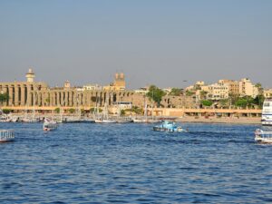 Luxor Temple viewed from the Nile River