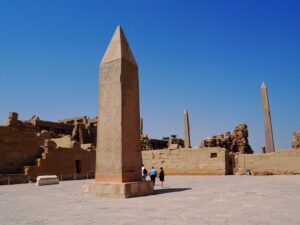 Hatshepsut Obelisk in Temple of Amun at Karnak Temple Complex in Luxor Egypt