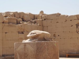 Scarab beetle statue at Karnak Temple Complex