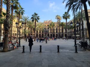 Placa Real Gothic Quarter Barcelona Spain