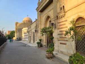 Walls of Coptic Cairo church